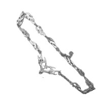 Thorn Flame Pattern Heart Hollow Out Necklace Hip Hop-1