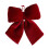 Red velvet Christmas bow ornament oversized tree decoration 2