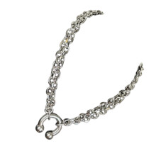 Unisex Industrial Stainless Steel Spiked Horse-horseshoe clip