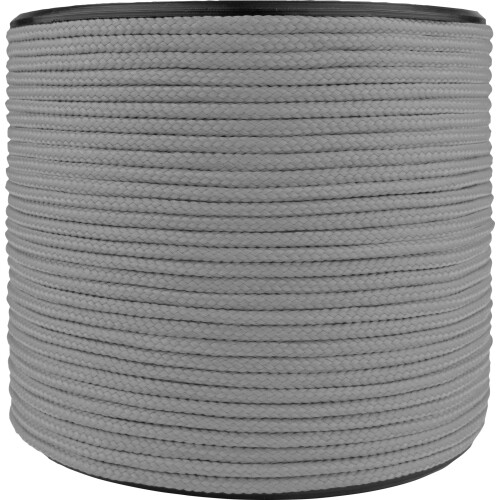 Web-tex 3mm Paracord 100m Reel, Polypropylene Parachute Cord Grey 1