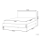 Beliani Bed Fabric CORIO 140 x 200 cm (EU Double) Light Beige 3