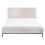 Beliani Bed Fabric CORIO 140 x 200 cm (EU Double) Light Beige 4
