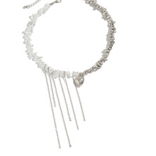 Collier empilable polyvalent, chaîne de clavicule avec-5