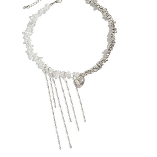 Collier empilable polyvalent, chaîne de clavicule avec-5