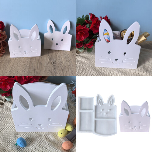 Moule de rangement de jouets de lapin en Silicone, sûr, 1
