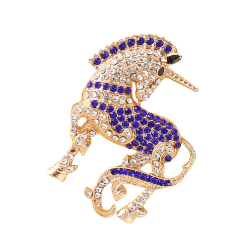 Épingle à cheval Portable, bijoux confortables avec-Bleu