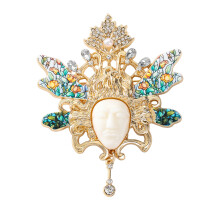 Broche tête d'aile Vintage légère en alliage de Zinc, accessoire
