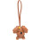 Porte-clés à breloques pour sac chien bouclé-Marron clair. 1