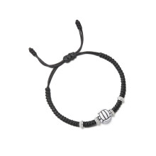 Bracelet tissé réglable d'inspiration sportive-volley-ball