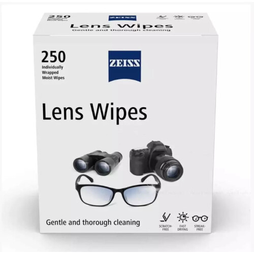 ZEISS ZEISS Lens Wipes 250 Individually Wrapped Moist Wipes
