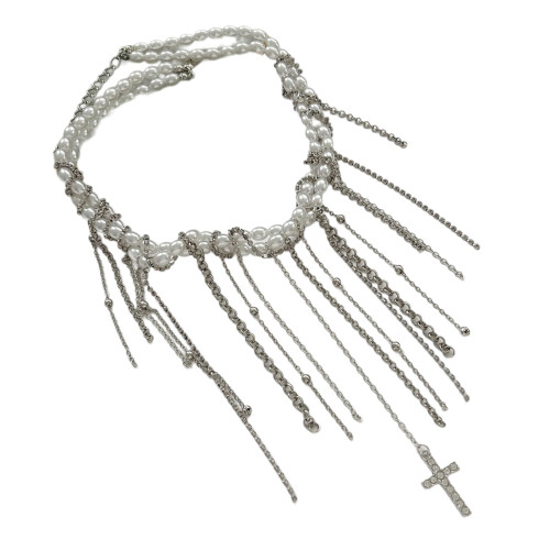 Collier clavicule confortable, pendentif étoile lune amour,-4