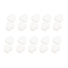 Manchons de lunettes légers, 10 paires, élégants, poignées-Blanc
