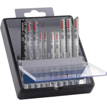 Coffret 10 lâminas de serra tico-tico Pro Clean madeira - BOSCH - 2607011941