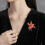 Minimalistische Brosche mit fliegendem Pferd-Design,-Rosa 7