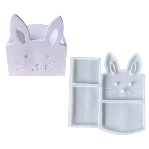 Sturdy Silicone Rabbit Storage Holder Mold Ideal for Creative