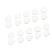 10 Pairs Heart Designs Eyewear Nonslip Grips Silicone-White