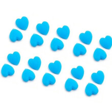 10 Pairs Glasses AntiSlip Sleeves for Legs Heart-Shaped-Blue