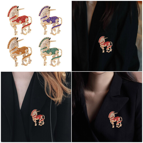 Épingle à cheval Portable, bijoux confortables avec-Jaune 2