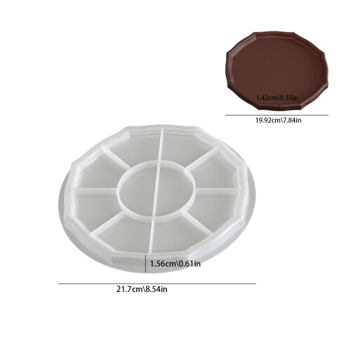Moule artisanal octogonal en Silicone adapté à la fabrication de 2