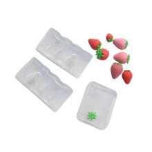 Versatile Silicone Mold for Making Mini Strawberry DIY Jewelry