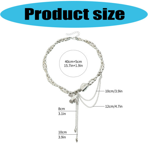 Pendentif élégant colombes volantes avec glands, collier Double 2