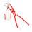 Handmade Multicolor PU Leather Braided-Baseball pendant 1