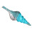 Vintage Conch Brooch Elegant Rhinestones Design-Blue 1