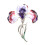 Vintage bloembroche, elegant multifunctioneel accessoire voor 1