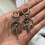 Easy to Maintain Gothic Rivet Earrings Bidirectional Designs 5