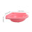Wandmontiertes Badezimmerbecken Kunststoff Rosa Eckform 2