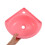 Wandmontiertes Badezimmerbecken Kunststoff Rosa Eckform 7