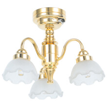 Lampe Suspendue Miniature Fleurs Pour Accessoires Diorama