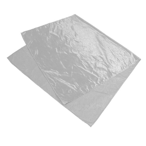 Silver Waterproof Jacquard Tablecloth Banquet Kitchen Party Decor