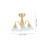 Lampe Suspendue Miniature Fleurs Pour Accessoires Diorama 2