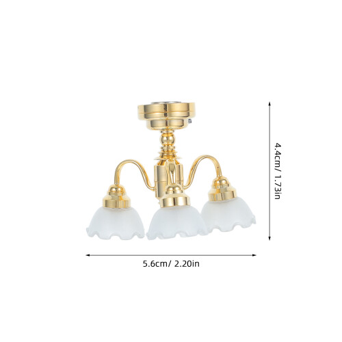 Lampe Suspendue Miniature Fleurs Pour Accessoires Diorama 1