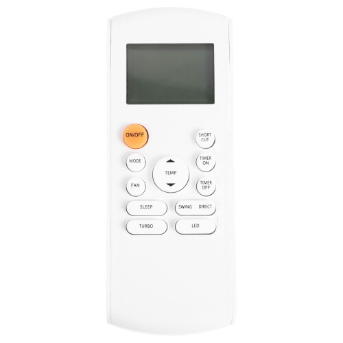 White Remote for Ductless Mini Split Ac with Swing Louver Function