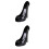 2Pcs Resin High Heel Holders Black for Kitchen Bar 4