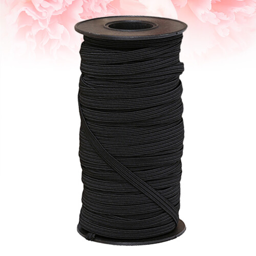 Black Ear Hanging Elastic Band Soft Comfortable Mask Accessory 1