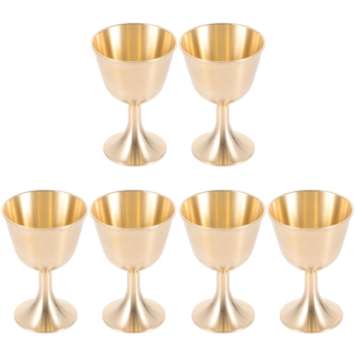 3 Pieces Copper Cups For Drinking Pure Decorative Sacrifice Tabletop