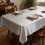 Silver Waterproof Jacquard Tablecloth Banquet Kitchen Party Decor 3