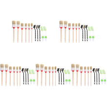 5Sets Durable Car Interior Detailing Kit White Brush Set for Auto Care
