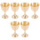 3 Pieces Copper Cups For Drinking Pure Decorative Sacrifice Tabletop 2