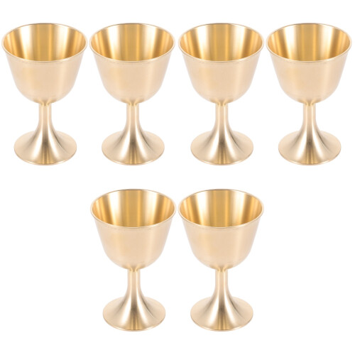 3 Pieces Copper Cups For Drinking Pure Decorative Sacrifice Tabletop 1