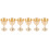 3 Pieces Copper Cups For Drinking Pure Decorative Sacrifice Tabletop 3
