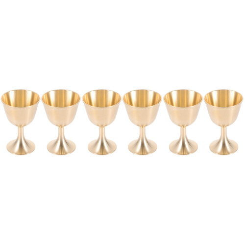 3 Pieces Copper Cups For Drinking Pure Decorative Sacrifice Tabletop 2