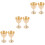 3 Pieces Copper Cups For Drinking Pure Decorative Sacrifice Tabletop 4