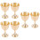 3 Pieces Copper Cups For Drinking Pure Decorative Sacrifice Tabletop 6