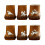 6Pcs Decorative Bamboo Teapot Lid Stands Cute Tea Accessories 4