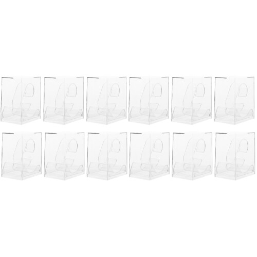 12Pcs Transparent Watch Storage Boxes Durable Packing Display Cases