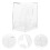 12Pcs Transparent Watch Storage Boxes Durable Packing Display Cases 8